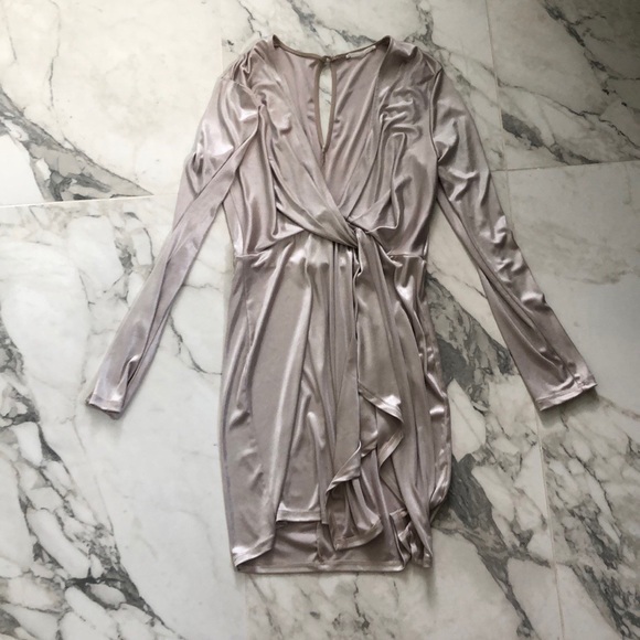 Nasty Gal Dresses & Skirts - Satin long sleeve Nasty Gal